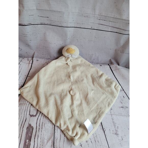 Angel Dear Duck Lovey Yellow Closed Eyes Plush Security Blanket Baby - Picture 1 of 5